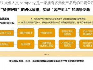 37 大但人文 company 是一家拥有多元化产品线的正规公司