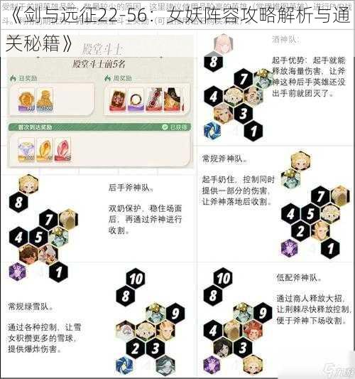 《剑与远征22-56：女妖阵容攻略解析与通关秘籍》